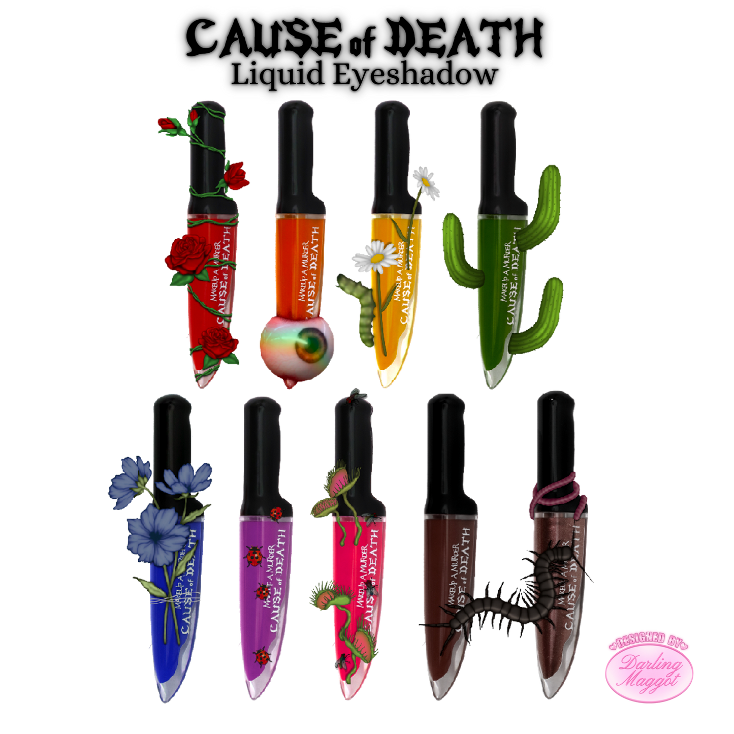 Cause of Death Liquid Eyeshadows: Singles